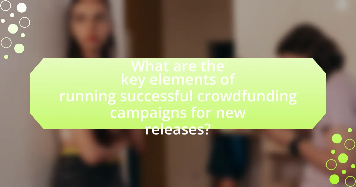 What are the key elements of running successful crowdfunding campaigns for new releases?