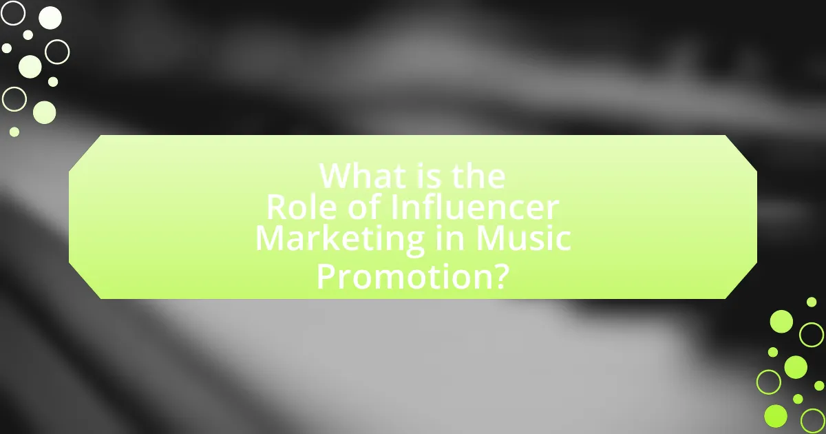 What is the Role of Influencer Marketing in Music Promotion?